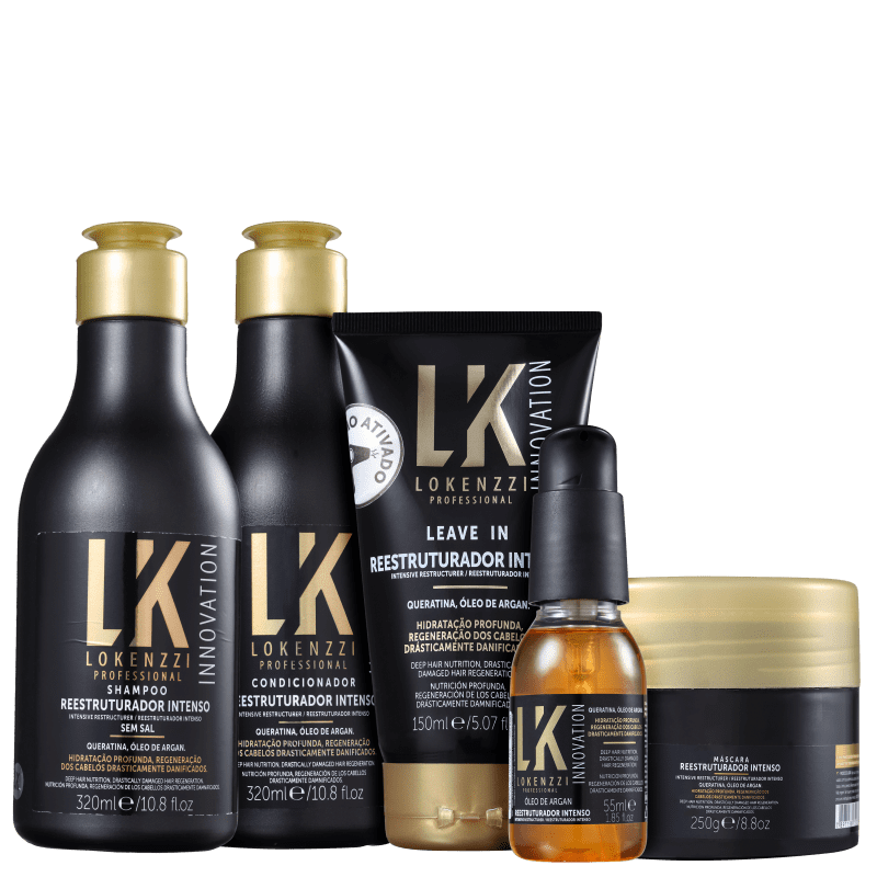 Kit Lokenzzi Reestruturador Intenso Full (5 Produtos)