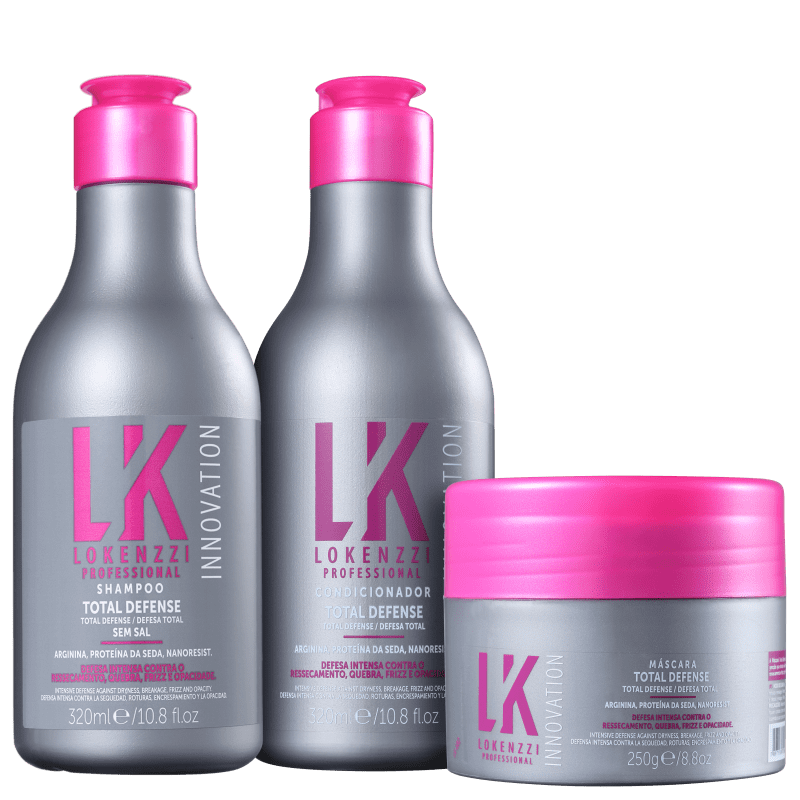 Kit Lokenzzi Total Defense Trio (3 Produtos)