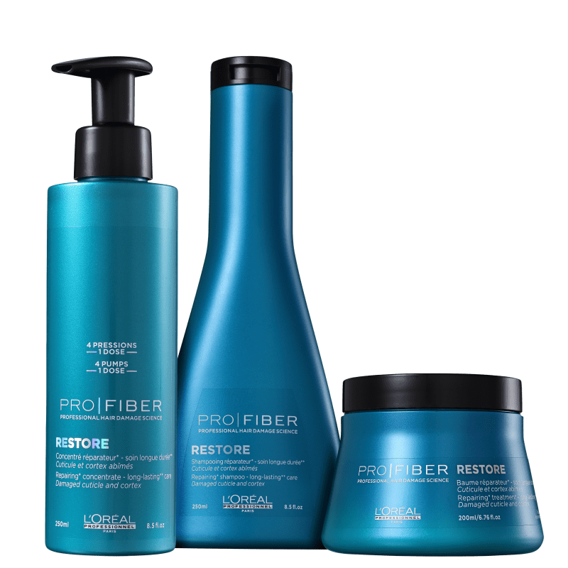 Kit L'Oréal Professionnel Pro Fiber Power Restore (3 Produtos)