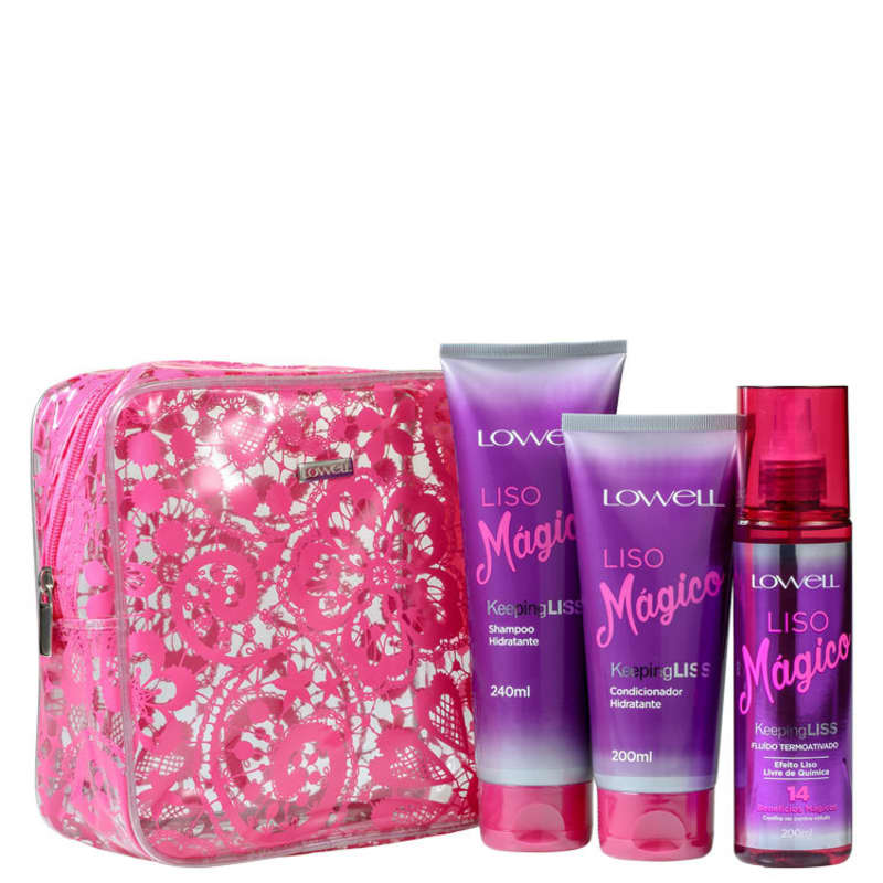 Kit Lowell Keeping Liss (3 Produtos + Nécessaire)