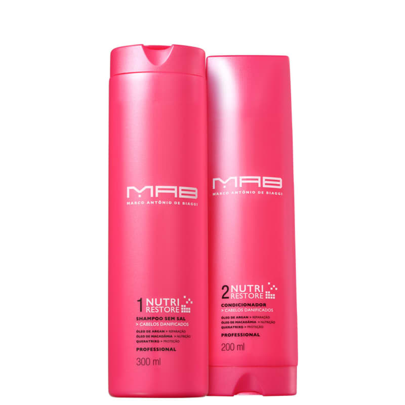 Kit MAB Marco Antônio de Biaggi Nutri Restore Cuidado Diário (2 Produtos)