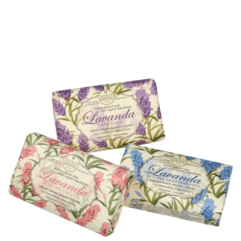 Kit Nesti Dante Collection Lavanda - Sabonetes em Barra 3x150g