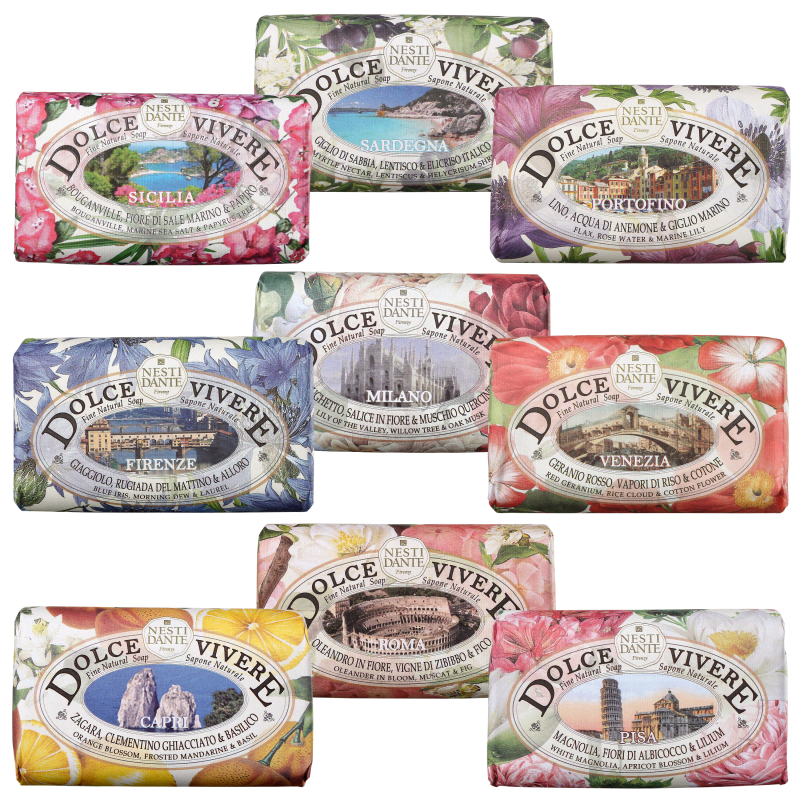 Kit Nesti Dante Giro in Italia - Sabonetes em Barra 9x250g