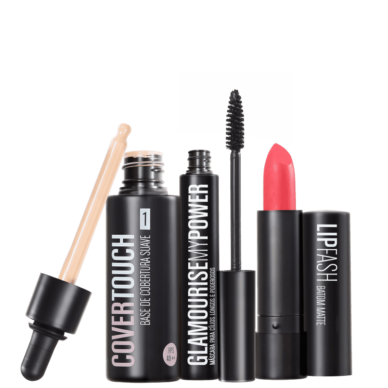 Kit Océane Cover Touch 1 Glamourise Lip Fash Apocalips (3 produtos)