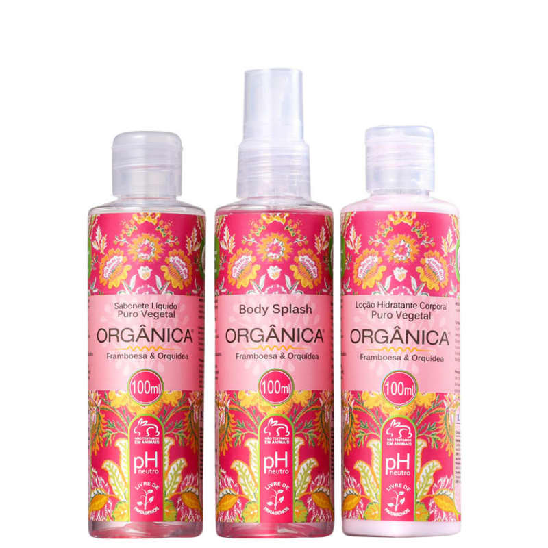 Kit Orgânica Framboesa e Orquídea Trio (3 Produtos)
