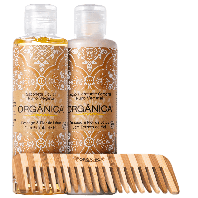 Kit Orgânica Set Pêssego e Flor de Lótus (3 produtos)