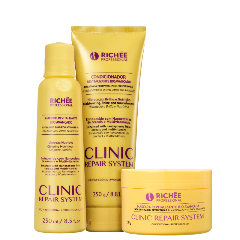 Kit Richée Professional Clinic Repair System Tratamento Profundo (3 Produtos)