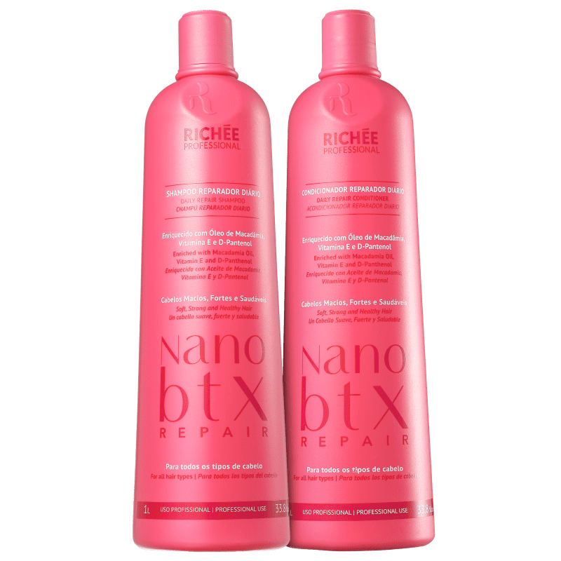 Kit Richée Professional Nano Btx Repair Duo Salão (2 Produtos)