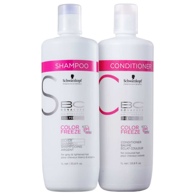 Kit Schwarzkopf Professional BC Bonacure Color Freeze Silver Salon (2 Produtos)