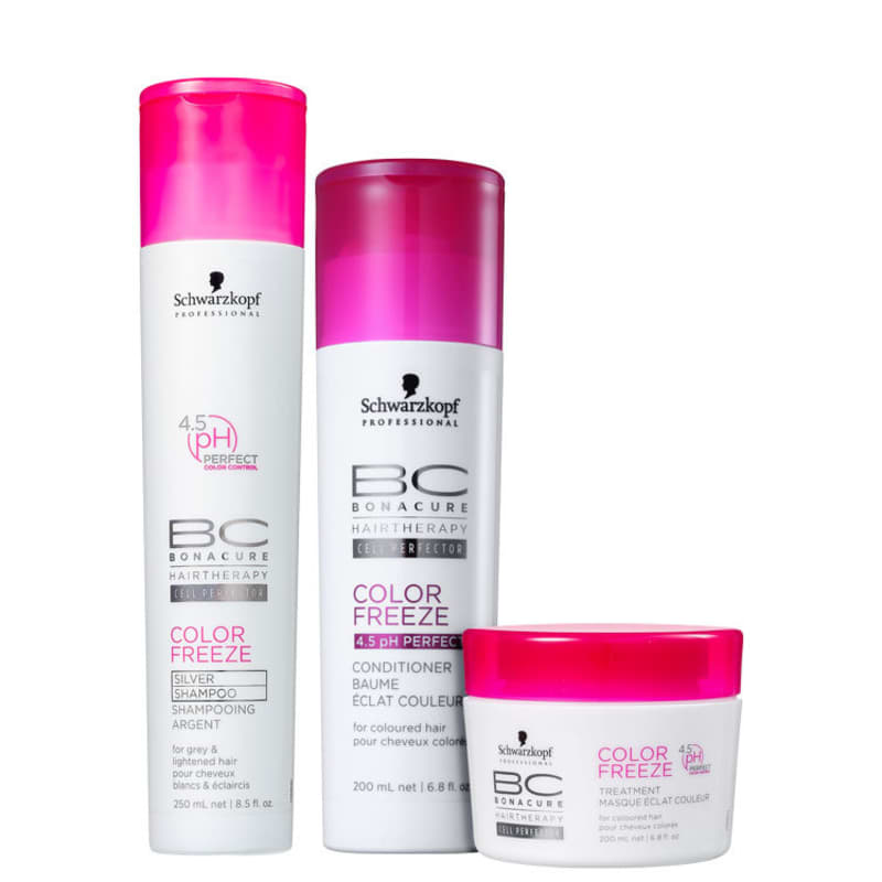 Kit Schwarzkopf Professional BC Bonacure Color Freeze Silver Trio (3 Produtos)