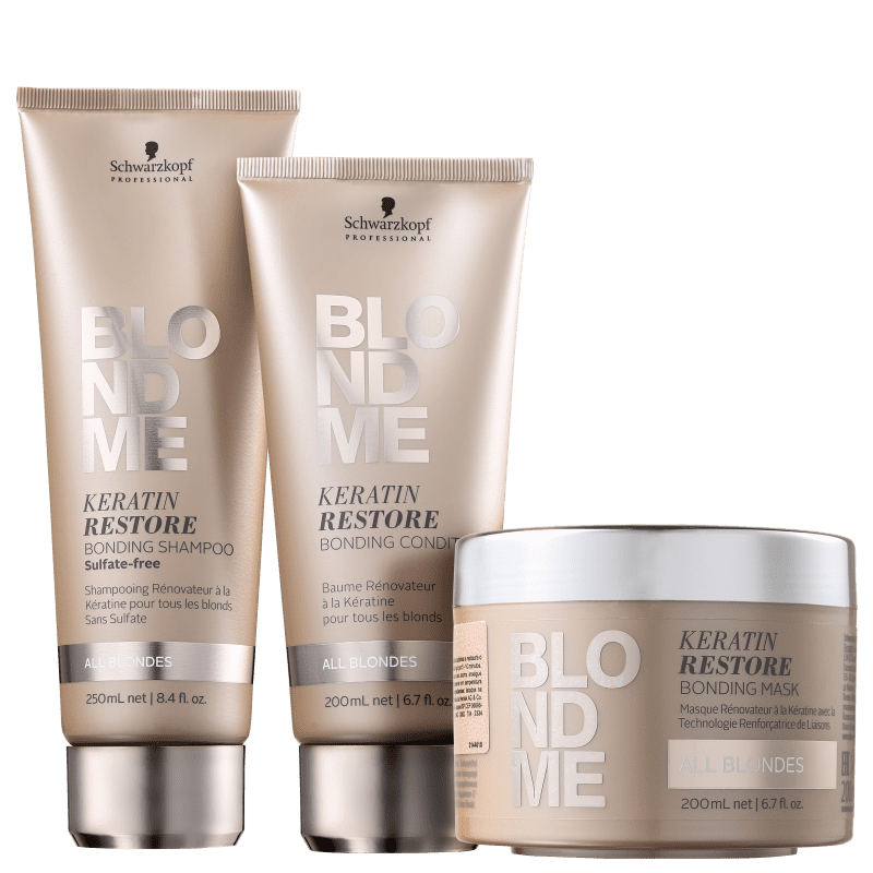 Kit Schwarzkopf Professional BlondMe Reparação Profunda (3 Produtos)