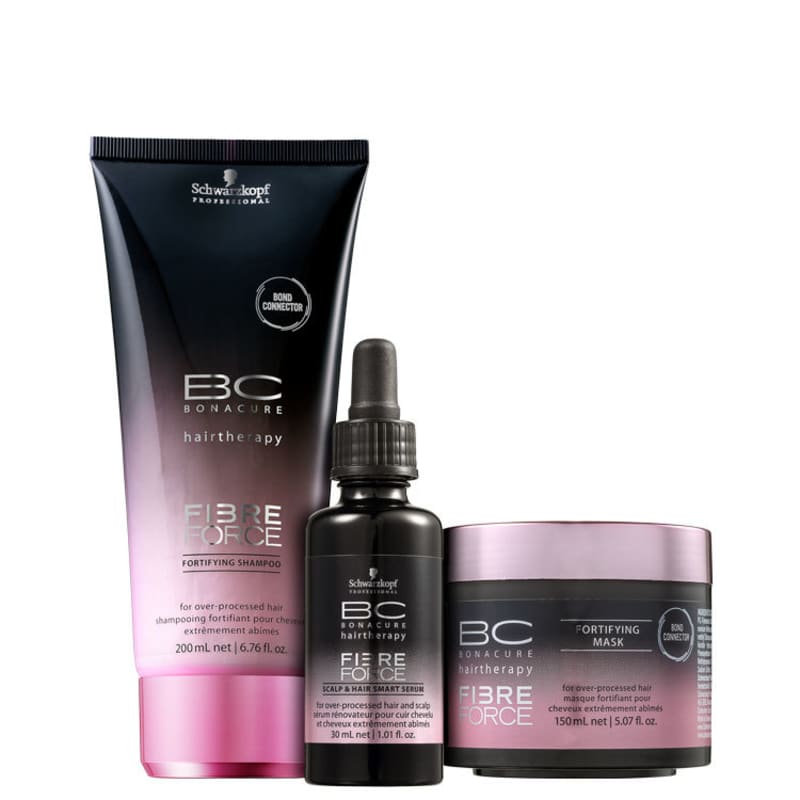 Kit Schwarzkopf Professional BC Bonacure Fibre Force Fortifying Reconstrução e Selagem (3 Produtos)