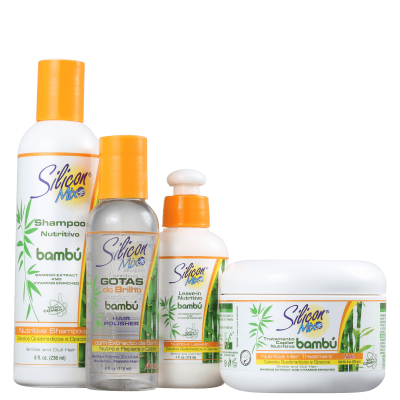 Kit Silicon Mix Bambú Nutritivo Total (4 Produtos) Menor preço em Kit Silicon Mix Bambú Nutritivo Total (4 Produtos)