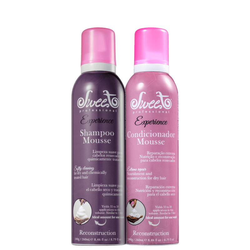 Kit Sweet Hair Experience Mousse Reconstruction Duo (2 Produtos)
