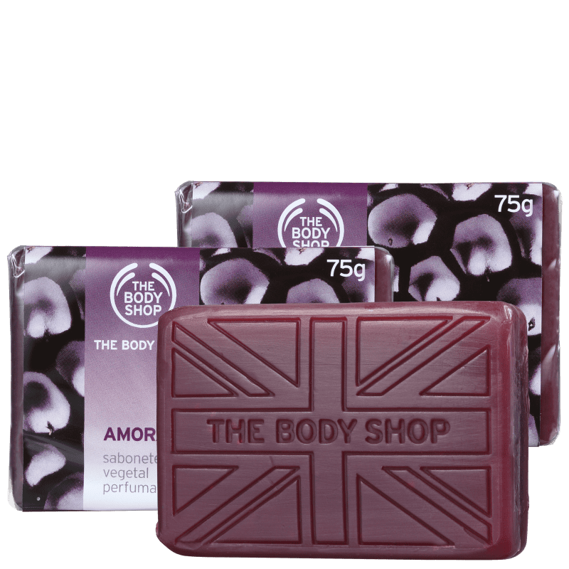 Kit The Body Shop Amora - Sabonetes em Barra 3x75g