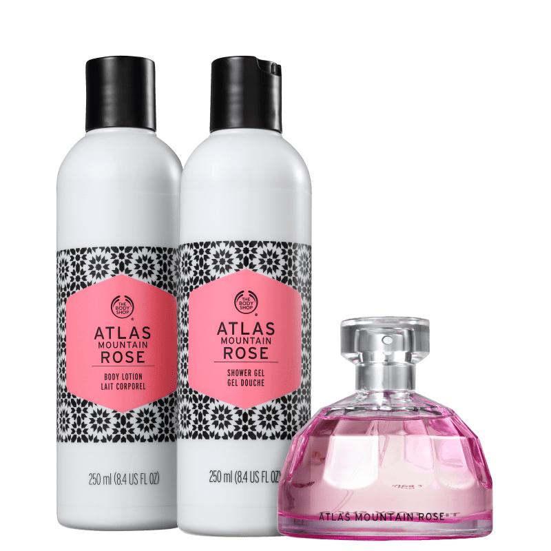 Kit The Body Shop Atlas Mountain Rose Daily (3 Produtos)