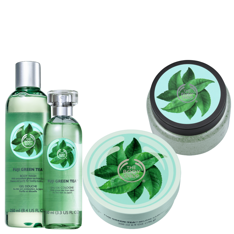 Kit The Body Shop Fuji Green Tea Intenso (4 Produtos)