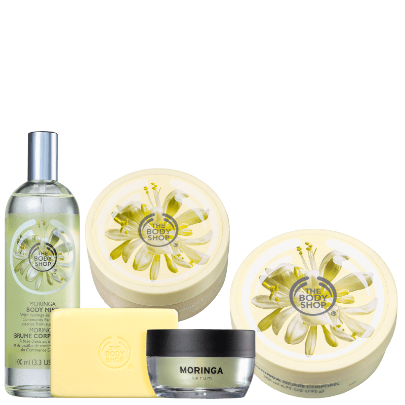 Kit The Body Shop Moringa Hidratação Profunda (5 Produtos)