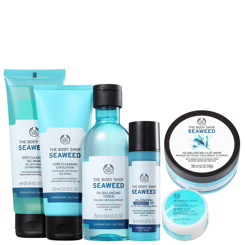 Kit The Body Shop Seaweed Facial Completo (6 Produtos)