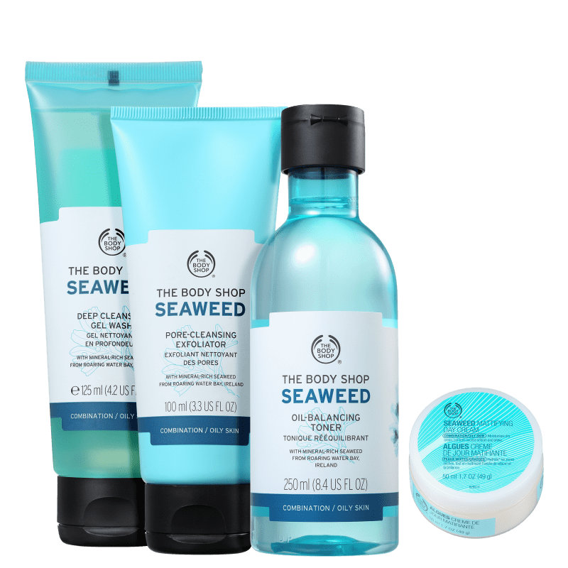 Kit The Body Shop Seaweed Facial Essencial (4 Produtos)