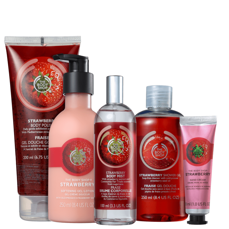 Kit The Body Shop Strawberry Hidratação Intensa (5 Produtos)