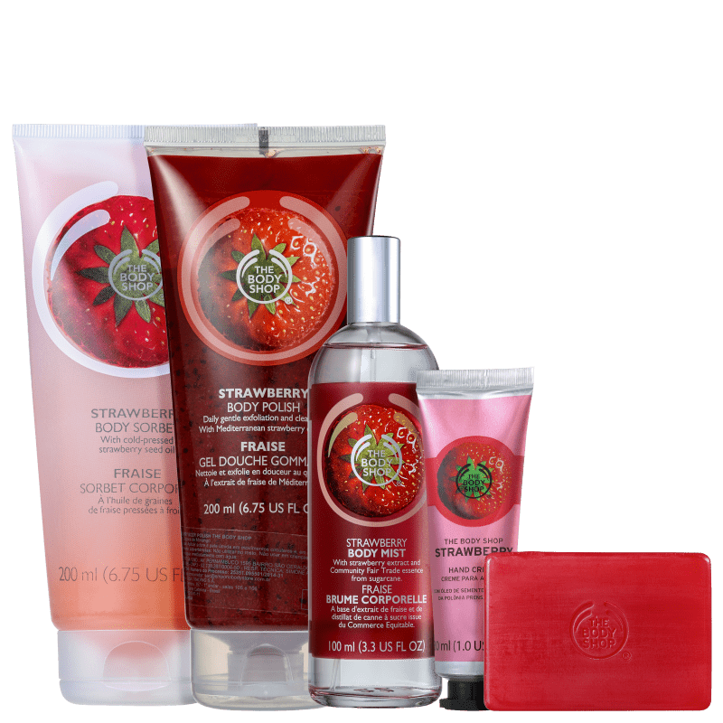 Kit The Body Shop Strawberry Sorbet (5 Produtos)