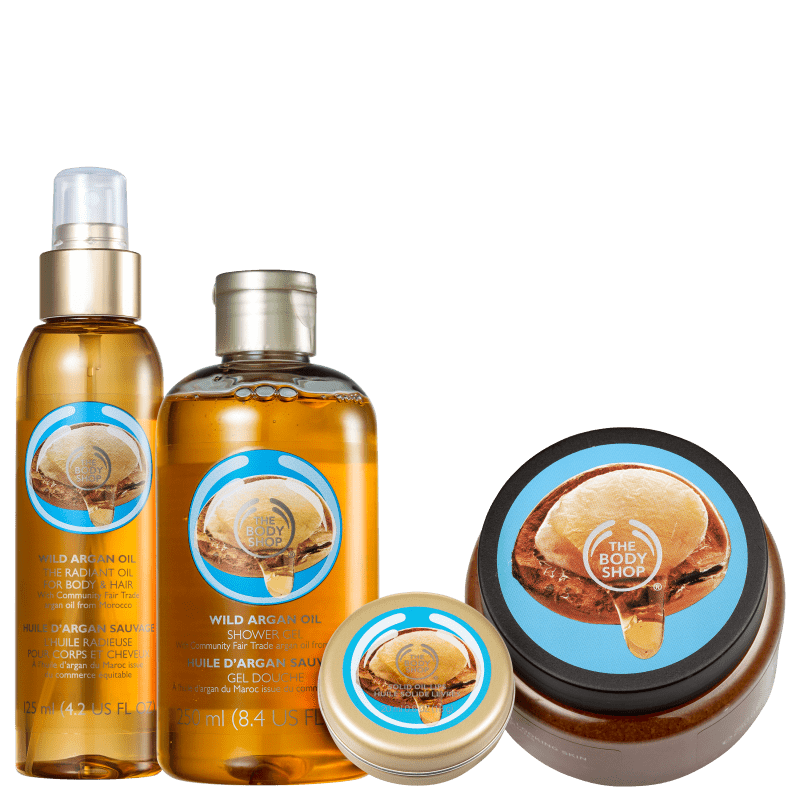 Kit The Body Shop Wild Argan Oil (4 Produtos)