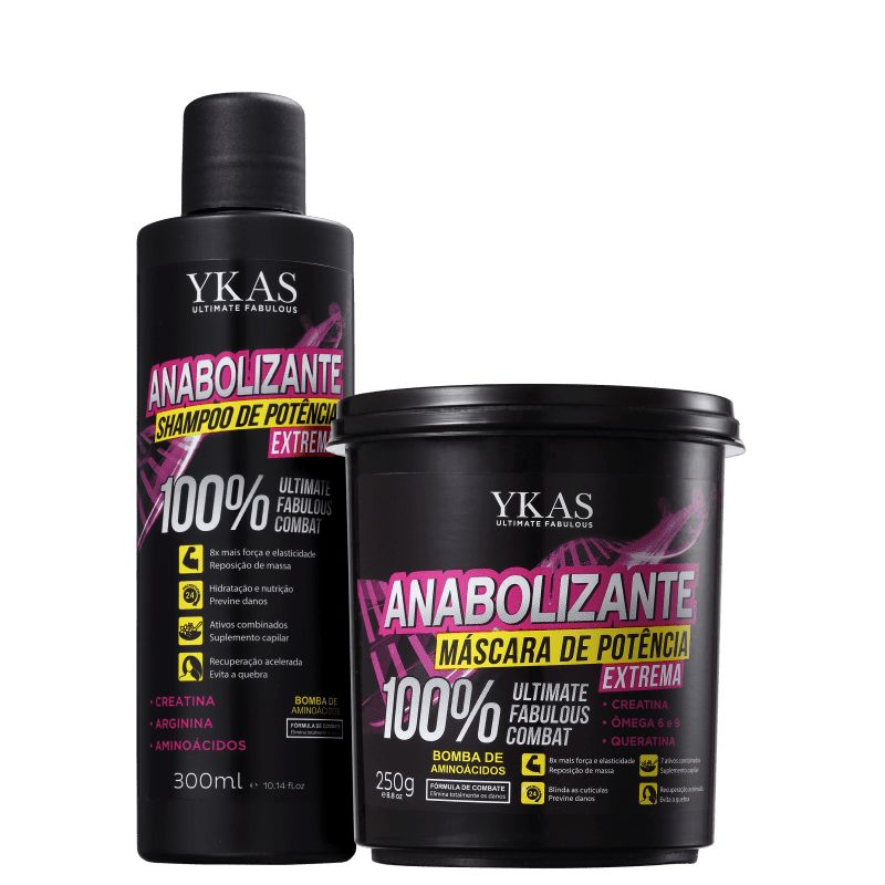 Kit YKAS Anabolizante Capilar Duo (2 Produtos)