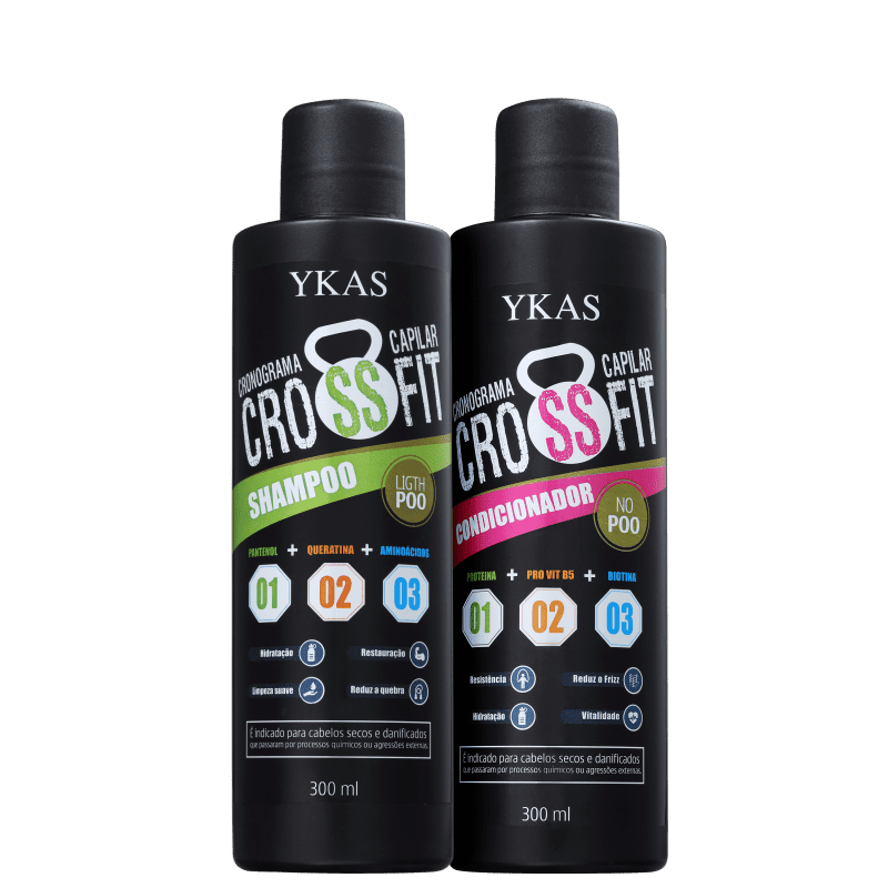 Kit YKAS Crossfit Cronograma Capilar Duo (2 Produtos)