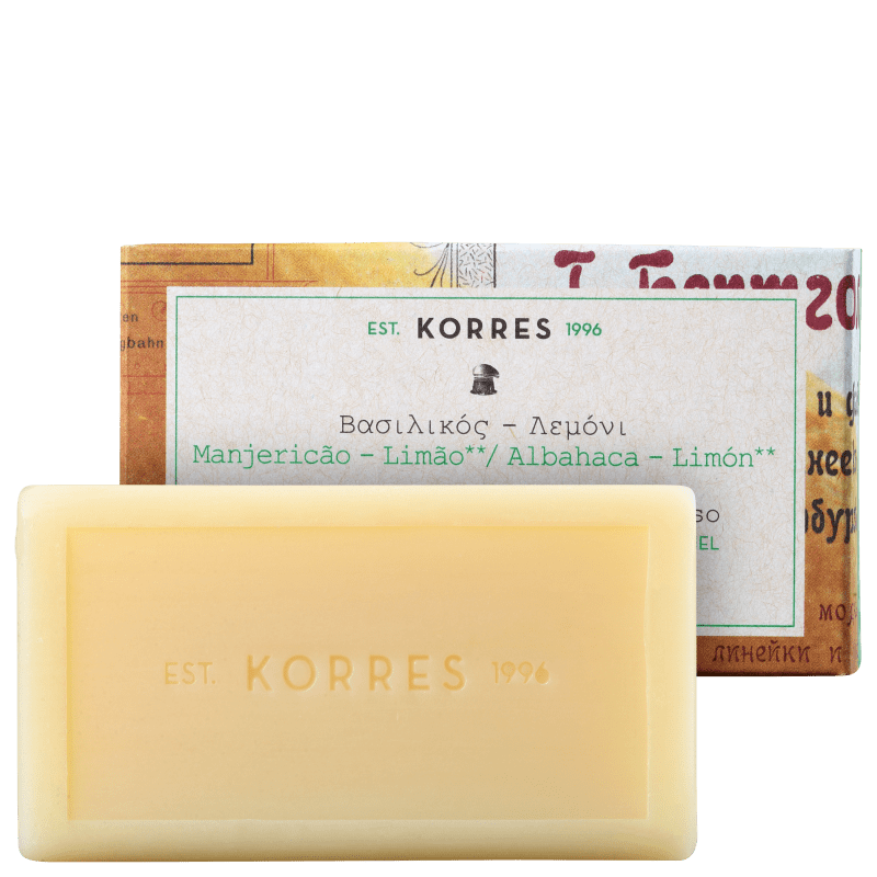 Korres Manjericão-Limão - Sabonete em Barra 90g