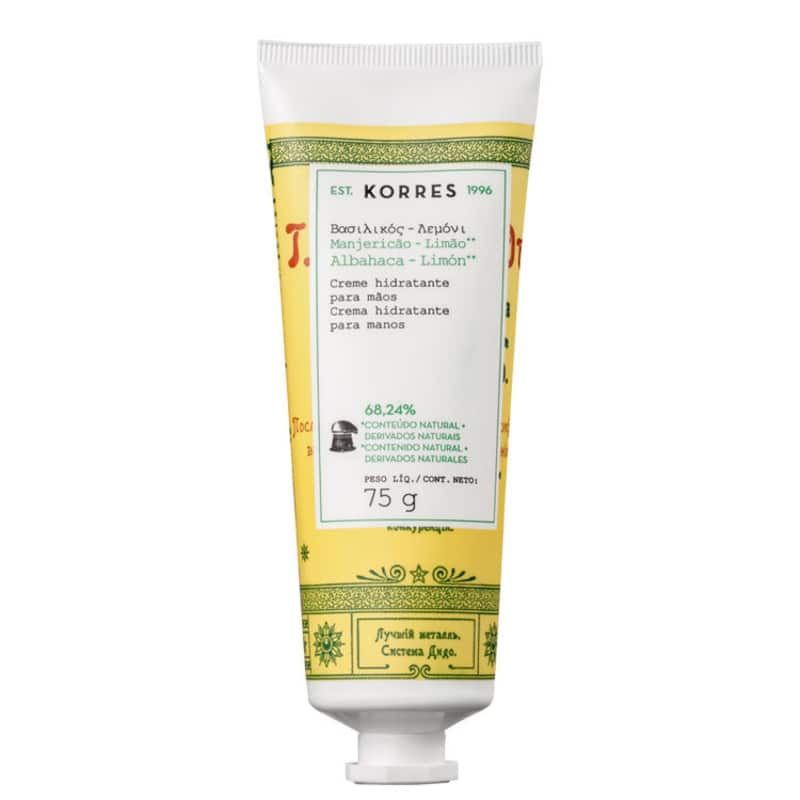 Korres Manjericão-Limão - Creme Hidratante para as Mãos 75g