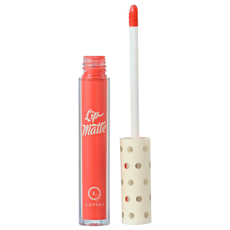 Latika Lip Matte Coral Nº 10 - Batom Líquido 4ml