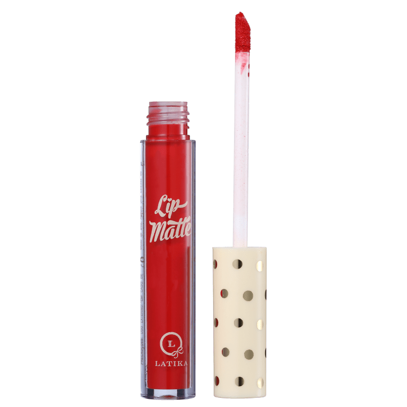 Latika Lip Vermelho Nº25 - Batom Líquido Matte 4ml