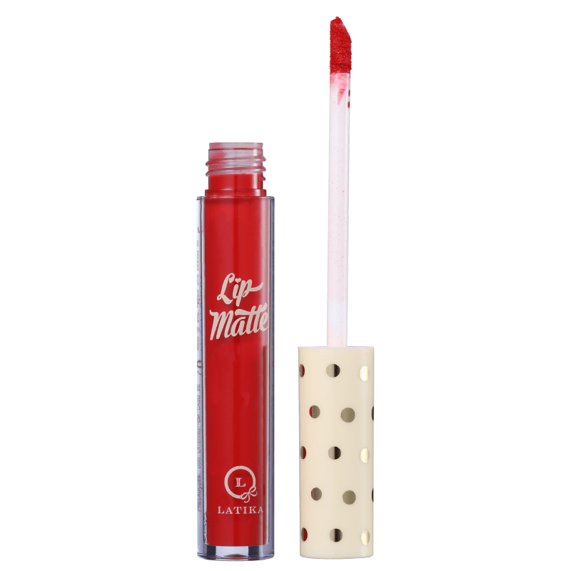 Latika Lip Matte Vermelho Nº 25 - Batom Líquido 4ml