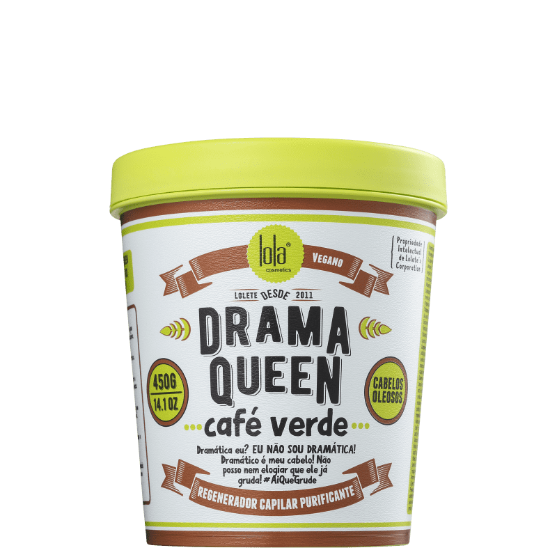 Lola Cosmetics Drama Café Verde - Máscara Capilar 450g Menor preço em Lola Cosmetics Drama Café Verde - Máscara Capilar 450g