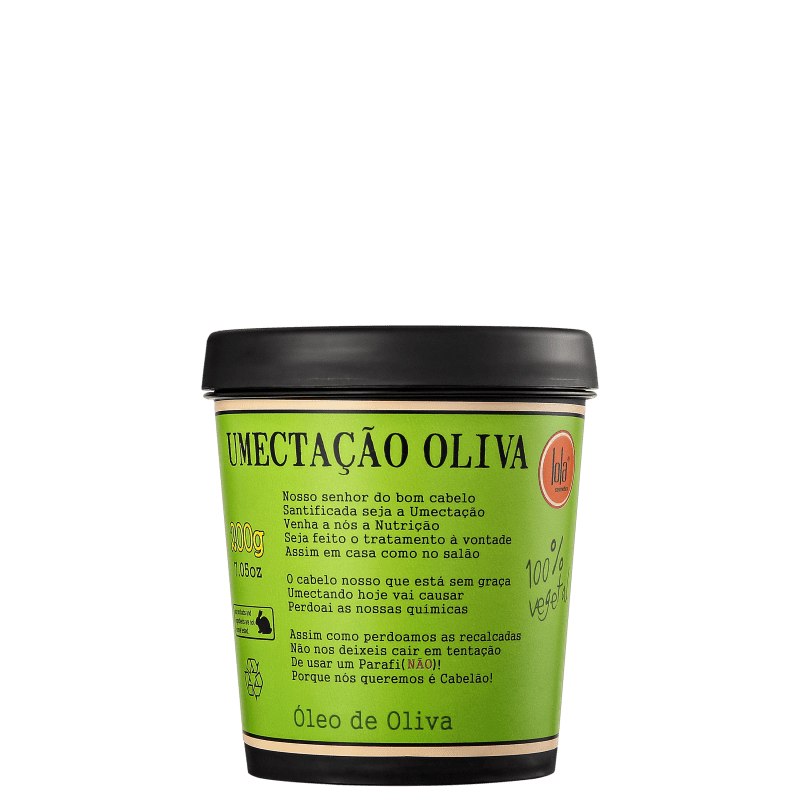 Lola Cosmetics Umectação Oliva - Máscara de Nutrição 200g
