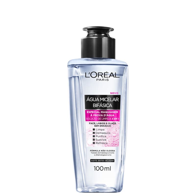 L'Oréal Paris Dermo Expertise Solução de Limpeza 5 em 1- Água Micelar Bifásica 100ml