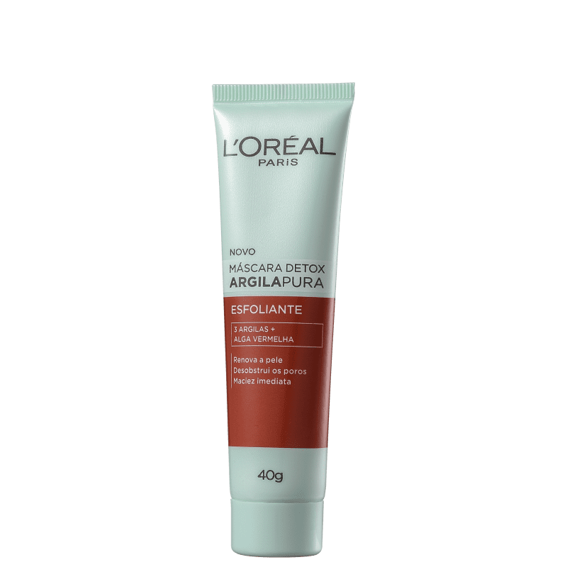 L'Oréal Paris Detox Argila Pura - Máscara Esfoliante 40g