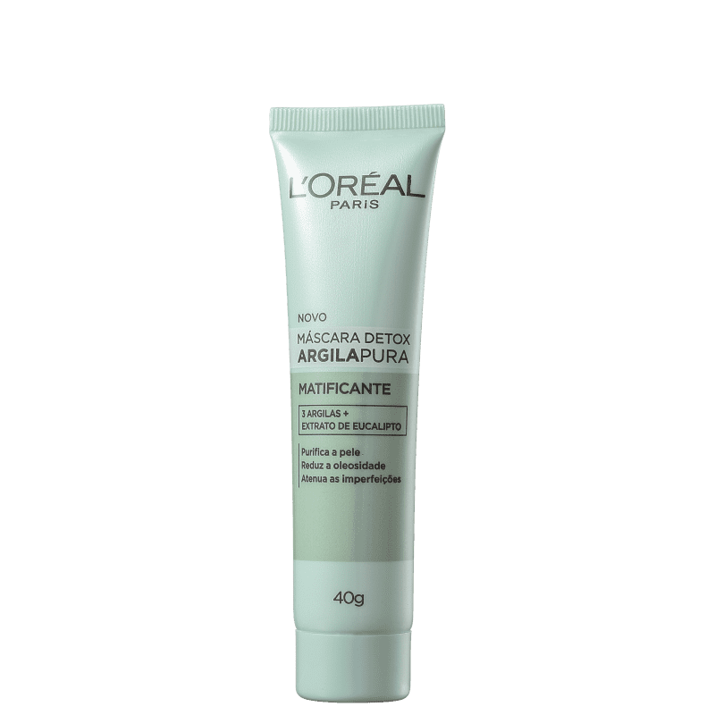 L'Oréal Paris Detox Argila Pura - Máscara Matificante 40g