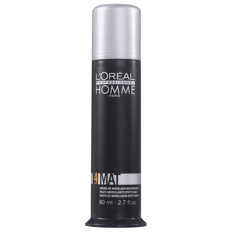 L'Oréal Professionnel Homme Mat Force 4 - Pasta Modeladora 80ml Menor preço em L'Oréal Professionnel Homme Mat Force 4 - Pasta Modeladora 80ml