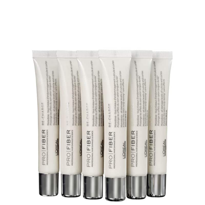 L'Oréal Professionnel Pro Fiber Re-Charge - Tratamento Reconstrutor 6x20ml