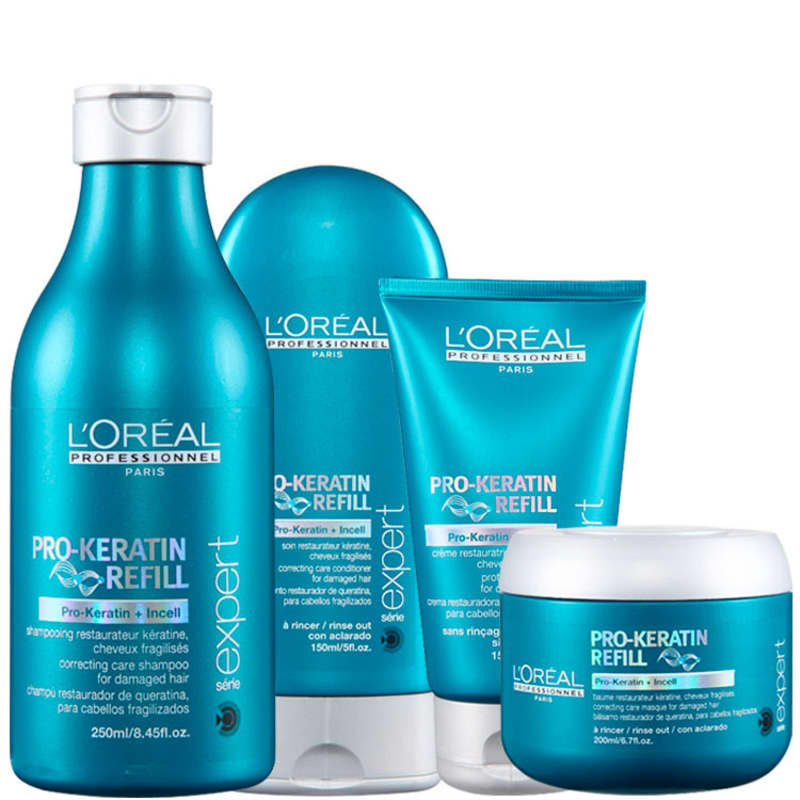 L Oreal Professionnel Pro Keratin Refill Kit De Tratamento Completo 4 Produtos Beleza Na Web