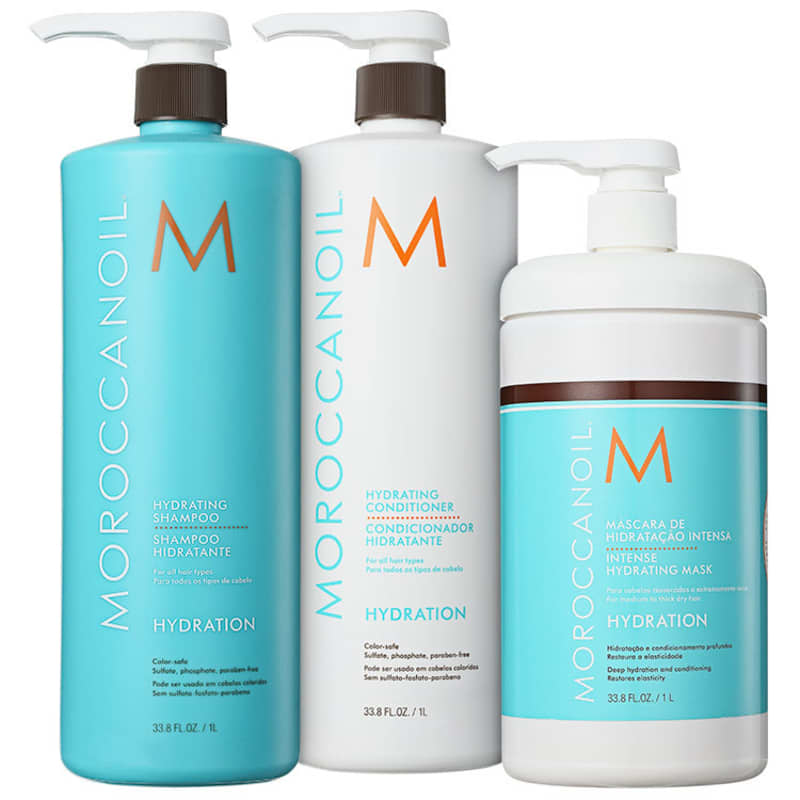 Kit Moroccanoil Hydration Triplo (3 Produtos)