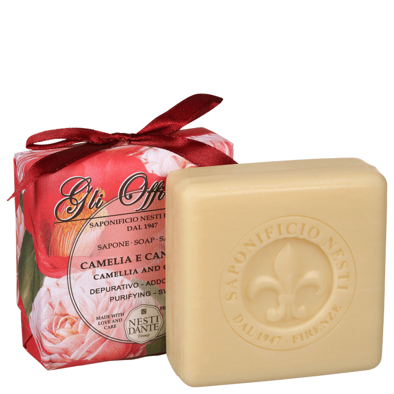 Nesti Dante Gli Officinali Camelia e Canela - Sabonete em Barra 200g