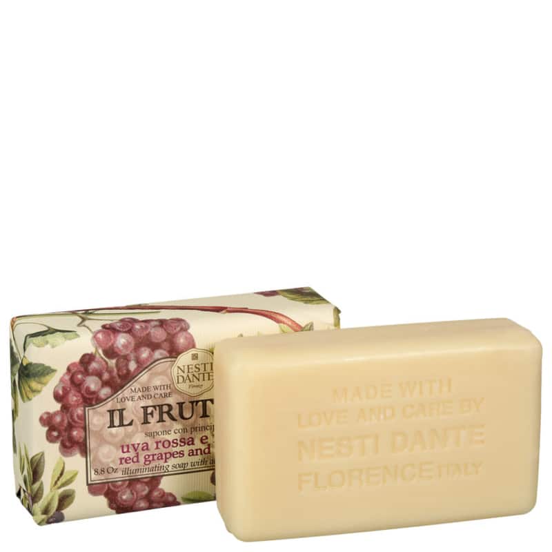 Nesti Dante Il Frutteto Uvas Vermelhas e Mirtilo - Sabonete em Barra 250g