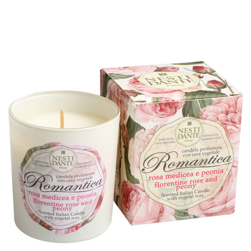 Nesti Dante Romantica Rosa Florentina e Peônia - Vela Perfumada 160g