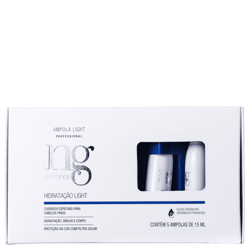 NG de France Light - Ampola de Hidratação 5x15ml