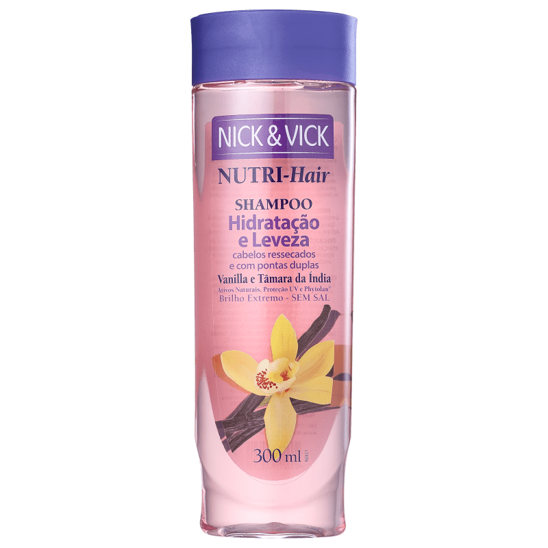Nick & Vick NUTRI-Hair Hidratação e Leveza - Shampoo sem Sal 300ml