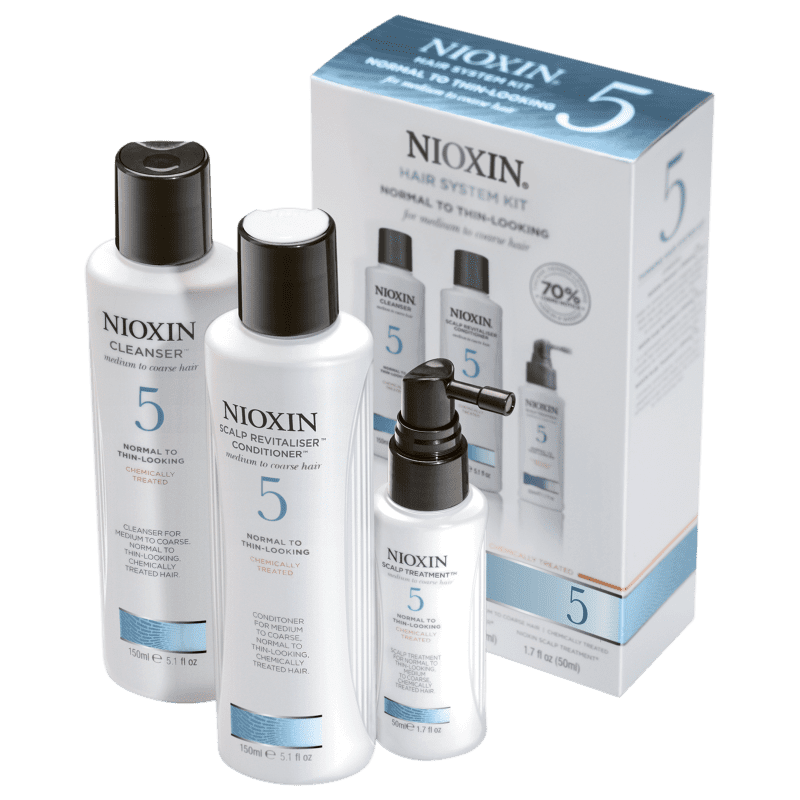 Kit Nioxin System 5 Trial (3 Produtos)