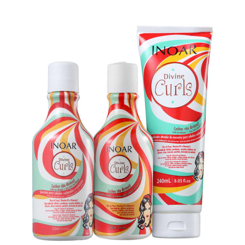 Kit Divine Curls Disciplina e Definição (3 Produtos)